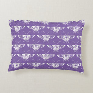 Stylized Deco butterfly - dusty lilac Decorative Pillow