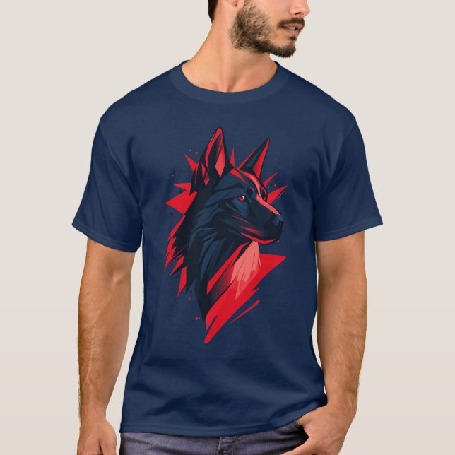 Stylized Dog Head T-Shirt (Front)