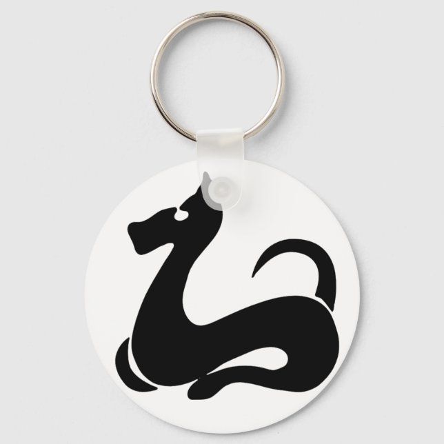 stylized dog keychain (Front)