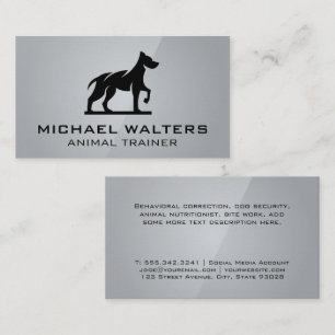 Stylized Dog Logo Business Card
