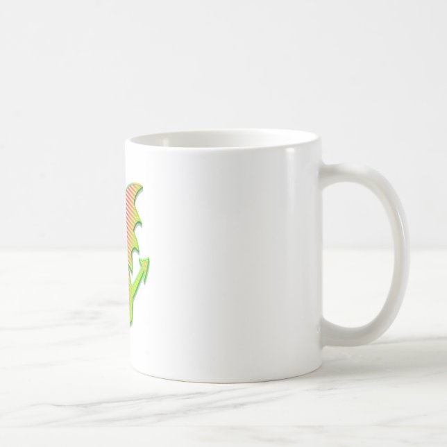 Stylized Dragon Coffee Mug (Right)