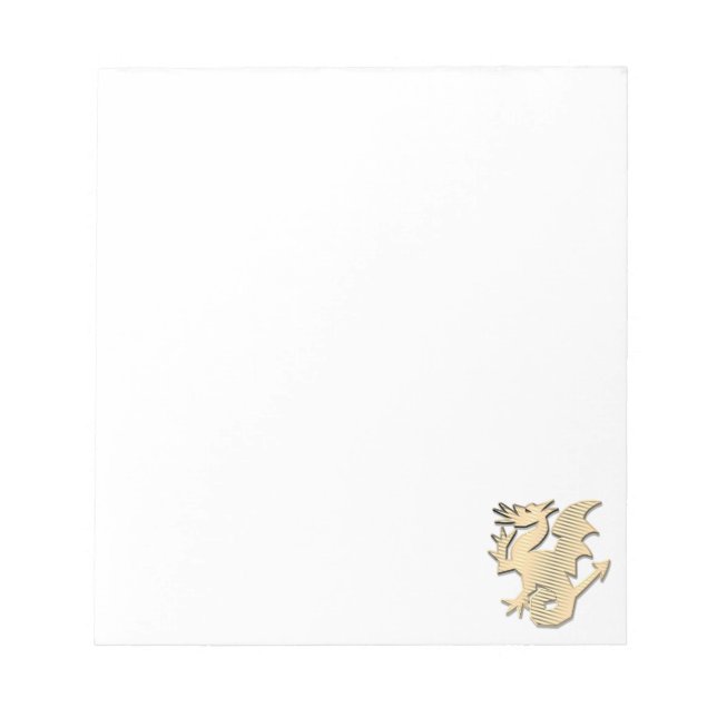 Stylized Dragon Custom Notepad (Front)