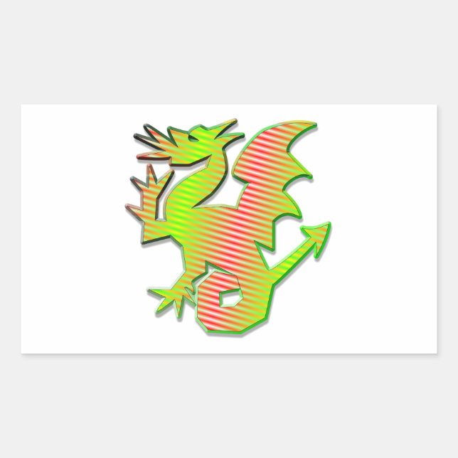 Stylized Dragon Sticker (Front)