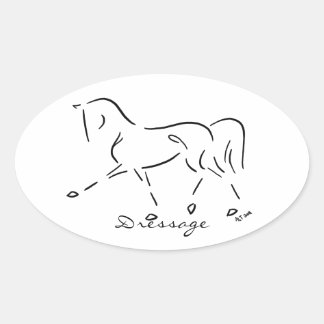 Stylized Dressage Sticker