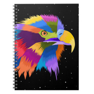 Stylized Eagle Pop Notebook