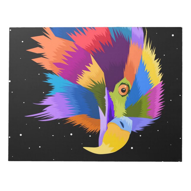 Stylized Eagle Pop Notepad (Front)