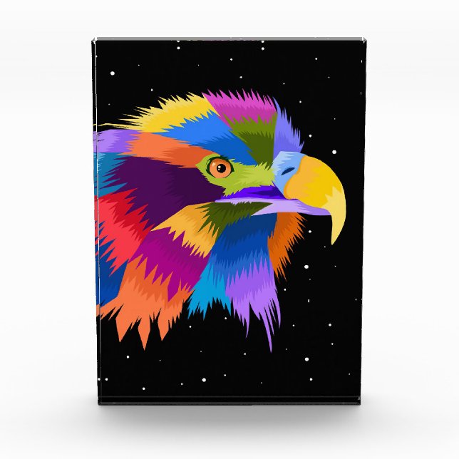 Stylized Eagle Pop Photo Block (Front)