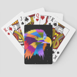Stylized Eagle Pop Playing Cards