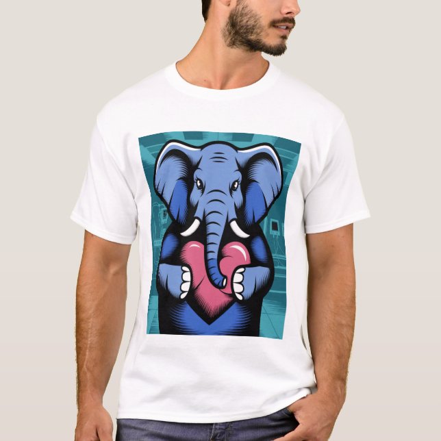 Stylized elephant  T-Shirt (Front)