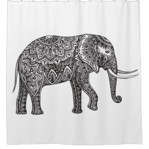 Stylized Fantasy Elephant Doodle