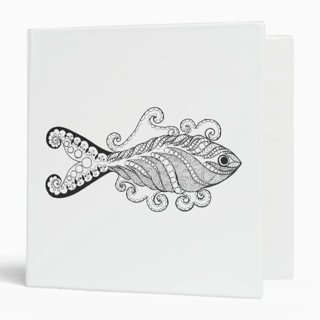 Stylized Fish Binder (Front/Inside)