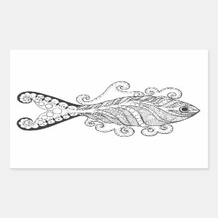 Stylized Fish Sticker