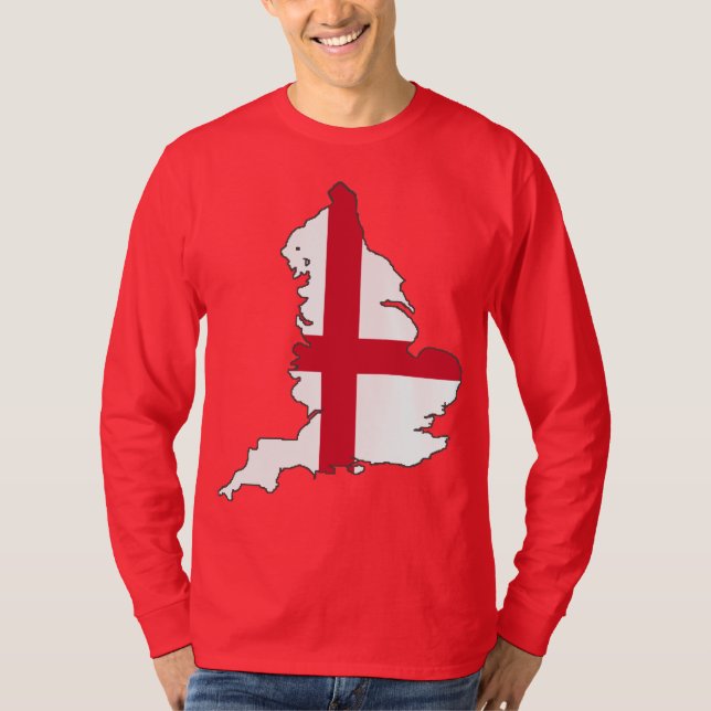 Stylized Flag Of England St George Cross T-Shirt (Front)