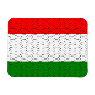 Stylized Flag of Hungary  Magnet