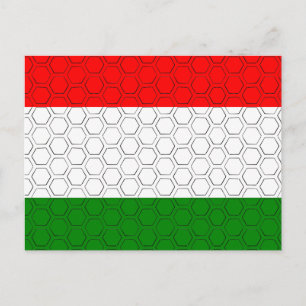 Stylized Flag of Hungary    Postcard