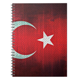 Stylized Flag of Turkey Notebook