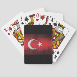 Stylized Flag of Turkey Playing Cards