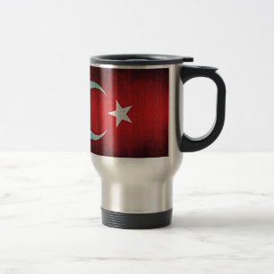 Stylized Flag of Turkey Travel Mug