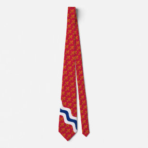 Stylized flag theme of St. Louis, Missouri Tie