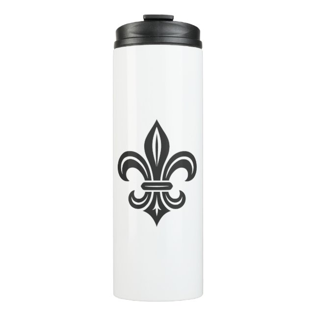 "Stylized Fleur-de-lis" Thermal Tumbler (Front)