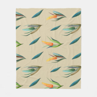 Stylized Floral Elegance: Endless Beauty. Fleece Blanket