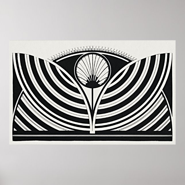 Stylized Floral Pattern  Poster (Front)