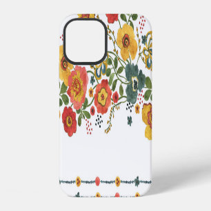 Stylized Floral: Watercolor Seamless Design. iPhone 12 Case