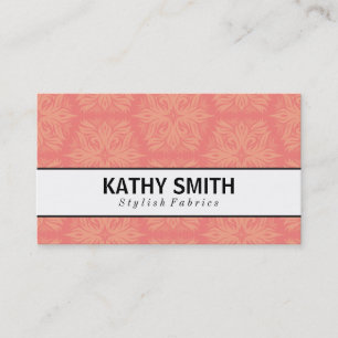 Stylized Flower Pattern   Chic Business Card