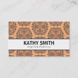 Stylized Flower Pattern II   Chic Business Card