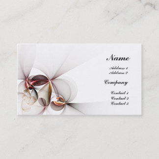 Stylized Flowers Business Card