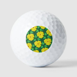 Stylized Flowers  Golf Balls
