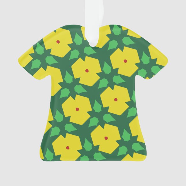 Stylized Flowers Ornament (Front)