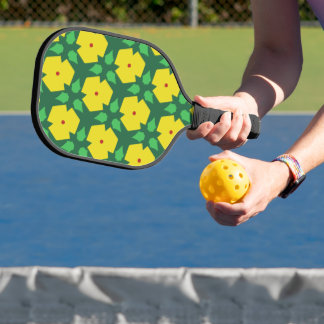 Stylized Flowers  Pickleball Paddle