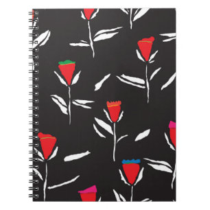 Stylized Flowers: Vintage Pattern Elegance Notebook