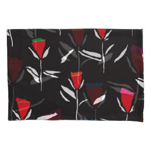 Stylized Flowers: Vintage Pattern Elegance Pillowcase