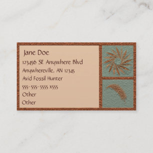 Stylized Fossil Business Card