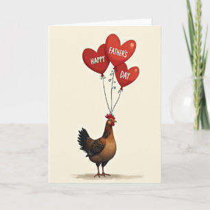 Stylized Fowl Fathers Day Card