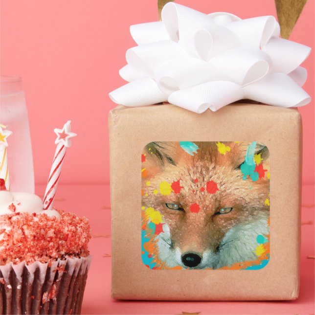Stylized Fox Stickers (Party)