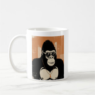 Stylized gorilla  coffee mug