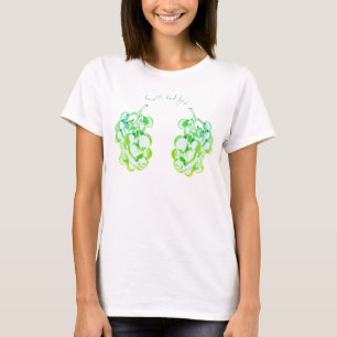 Stylized Grape Vine Fruit Sweet Fresh T-Shirt Top
