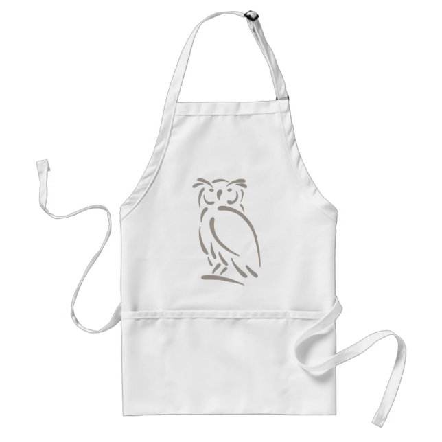 Stylized Great Horned Owl Standard Apron (Front)