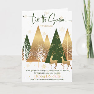 Stylized Green Holiday Wishes 'Tis the Season Inv Invitation