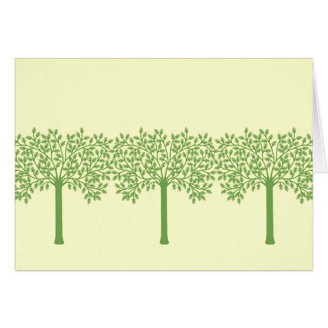 Stylized Green Tree (Front Horizontal)