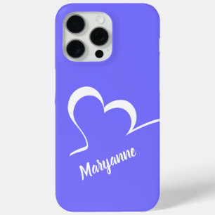 Stylized Heart custom name & colour phone cases