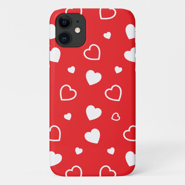 Stylized hearts pattern 4 Case-Mate iPhone case (Back)