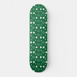 Stylized hearts pattern 6 skateboard