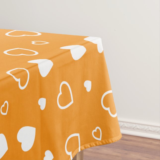 Stylized hearts pattern 8 tablecloth (In Situ)