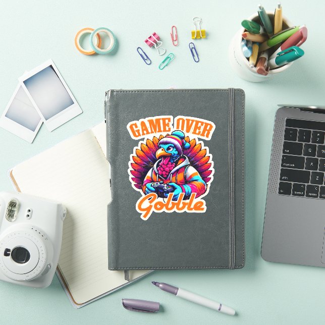Stylized Hoodie Turkey Gamer with Distressed Orang (iPad Cover)