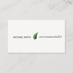 Stylized Icon (Leaf) Business Card