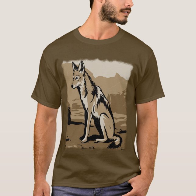 Stylized jackal T-Shirt (Front)